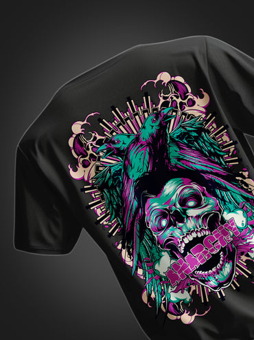 Skull Angry Oversized T-shirt