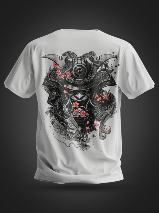 Samurai and Dragon fusion Oversize T-shirt