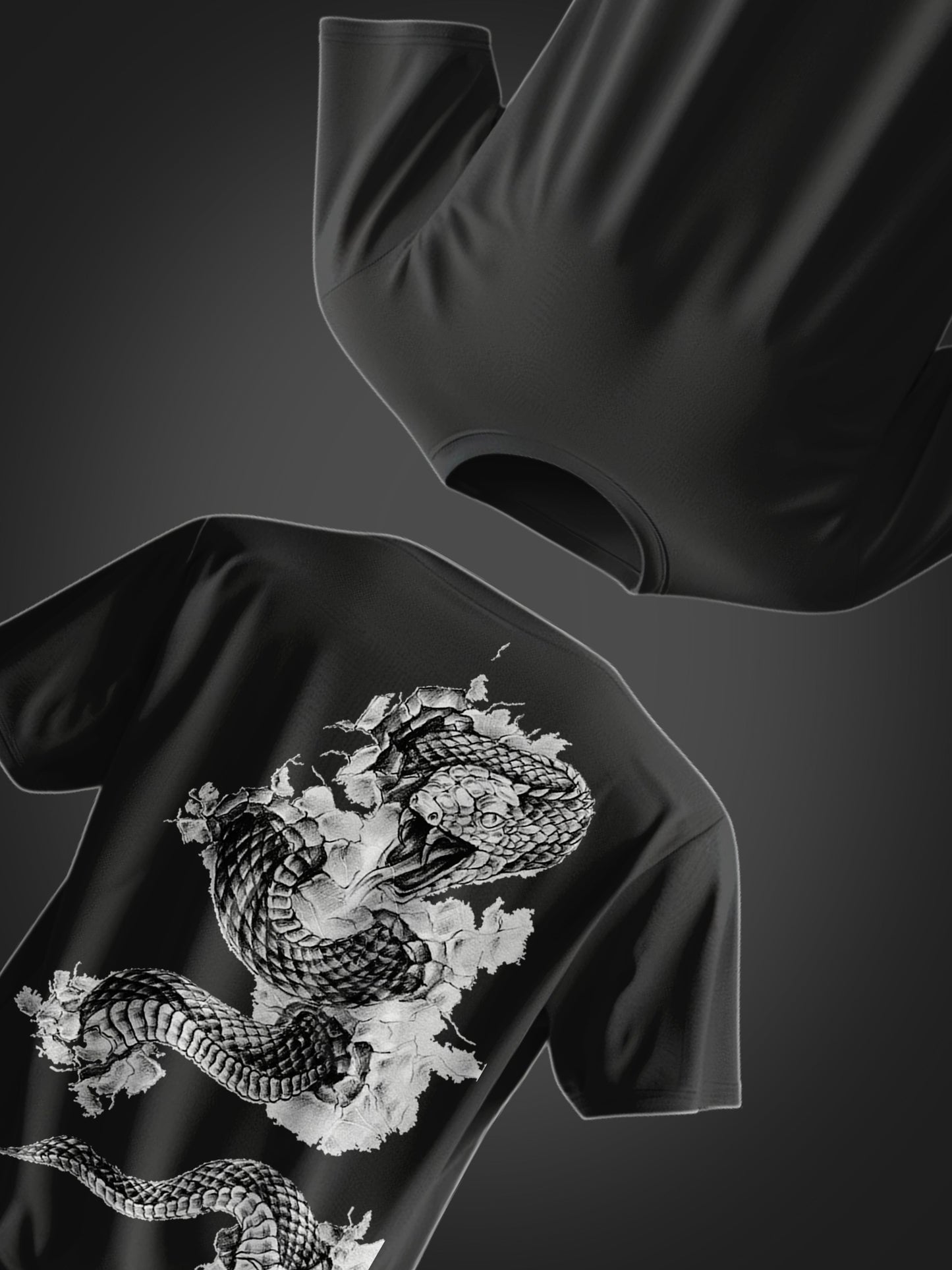 White Dragon oversize T-shirt