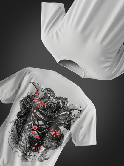 Samurai and Dragon fusion Oversize T-shirt